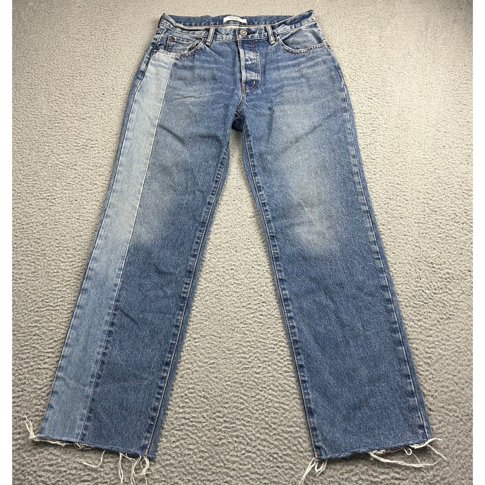 Moussy Vintage Jeans Womens 27 Blue Westchase Straight Rigid Made In Japan
